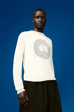 Ropa Canada Goose Hombre Mexico - Logo Suéteres Blancos YX6178940